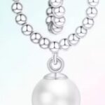 Pearl - small beaded heart-shaped connector